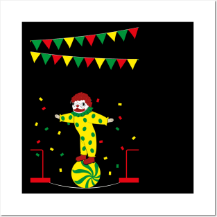 Pug Clown on Rope-Awesome Gift Posters and Art